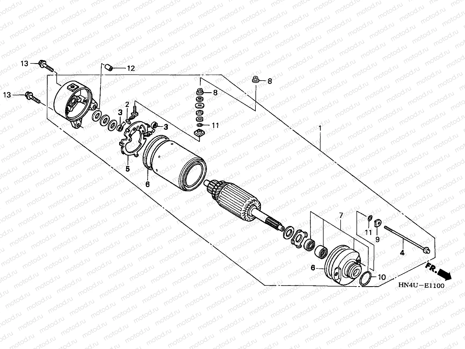 E-11 STARTING MOTOR