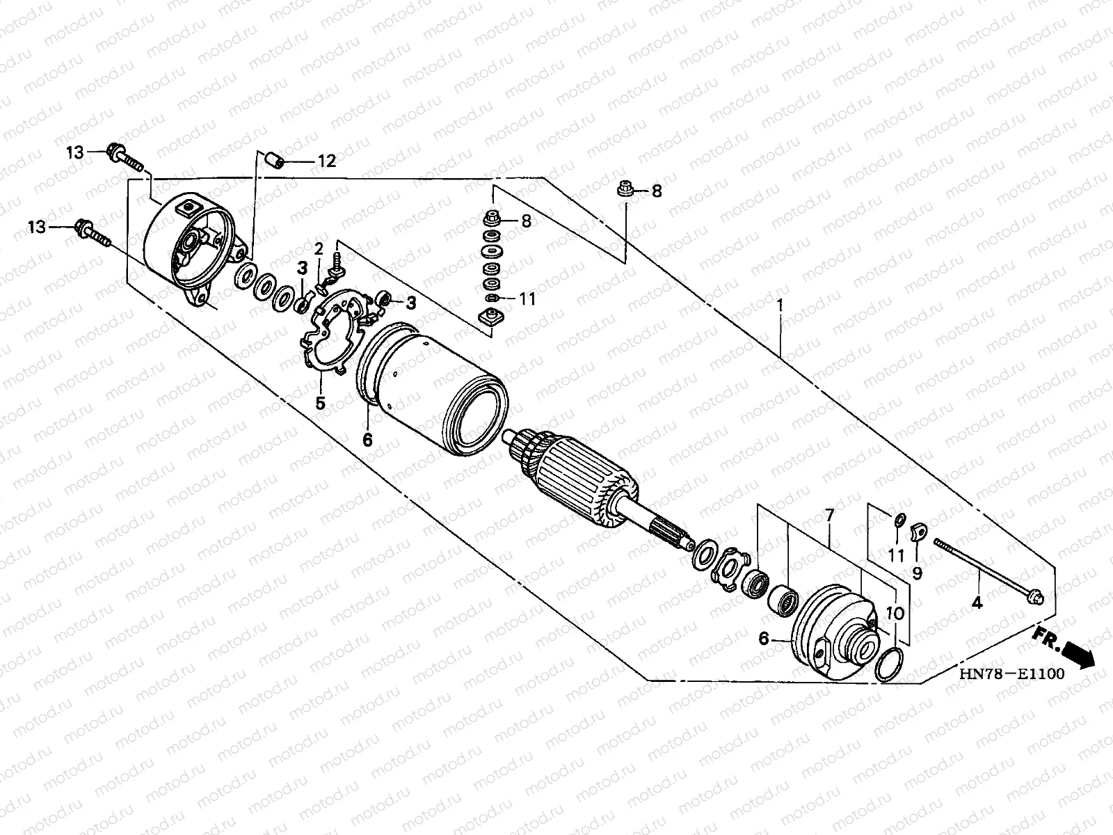 E-11 STARTING MOTOR