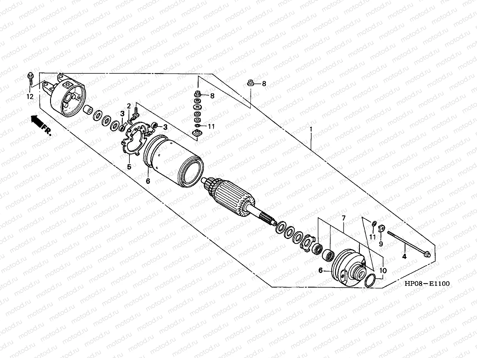 E-11 STARTING MOTOR