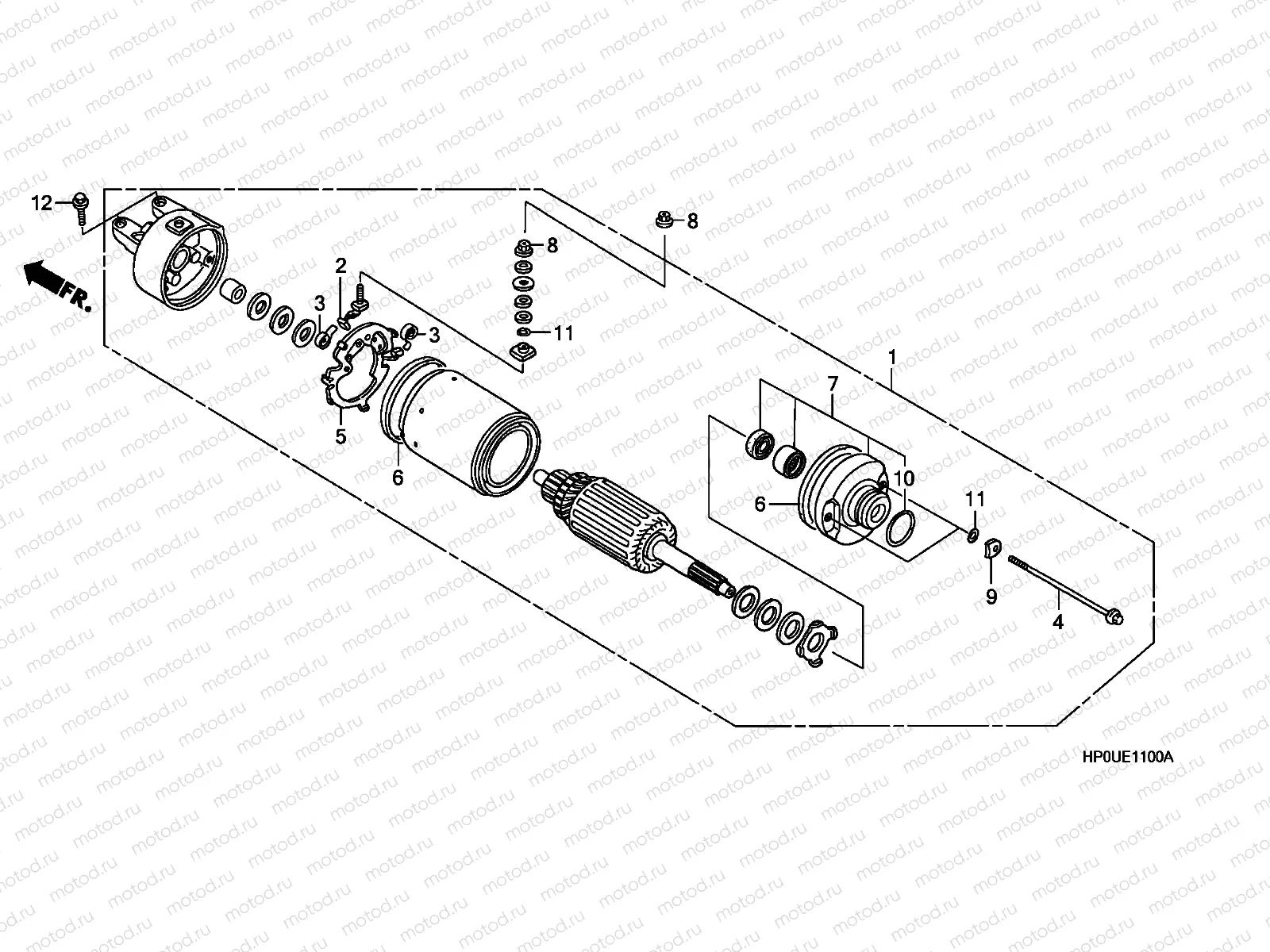 E-11 STARTING MOTOR