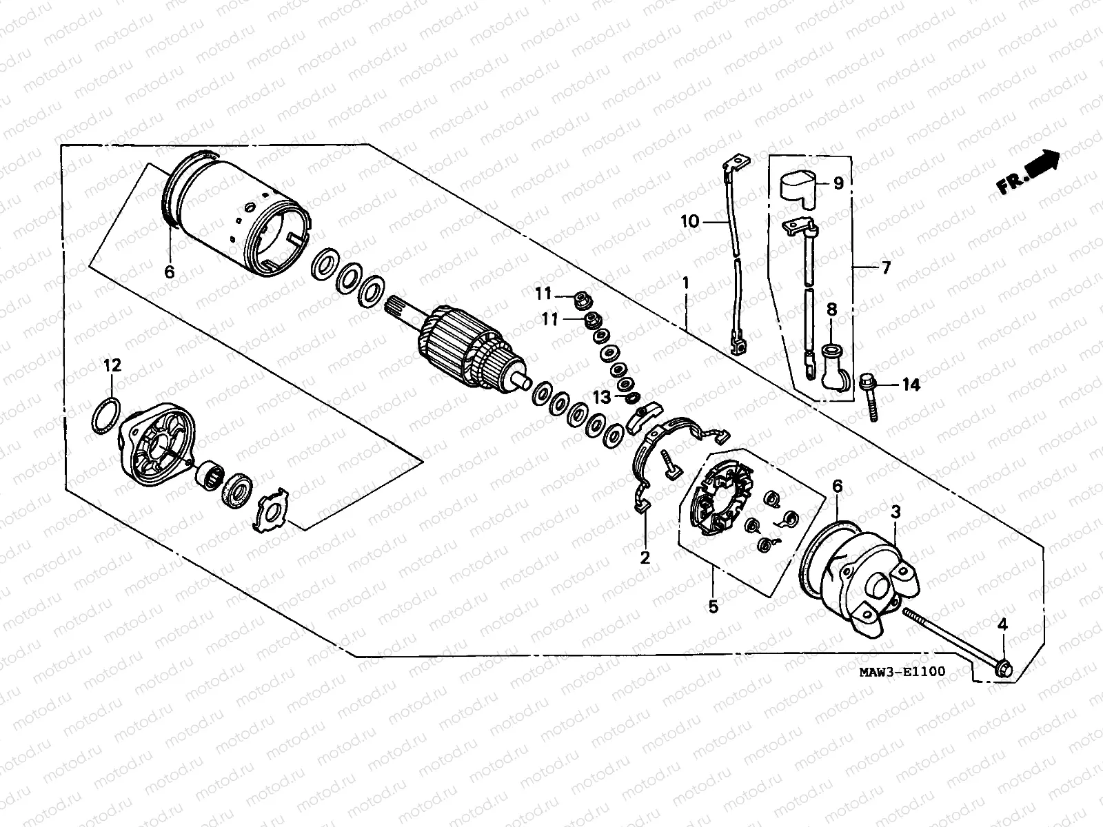 E-11 STARTING MOTOR