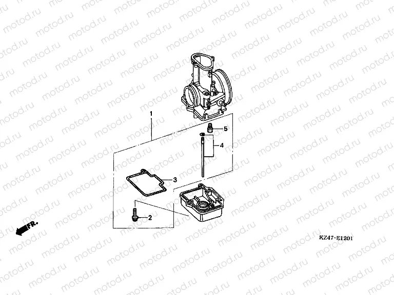 E-12-1 CARBURETOR O.P. KIT (CR125R2,3)