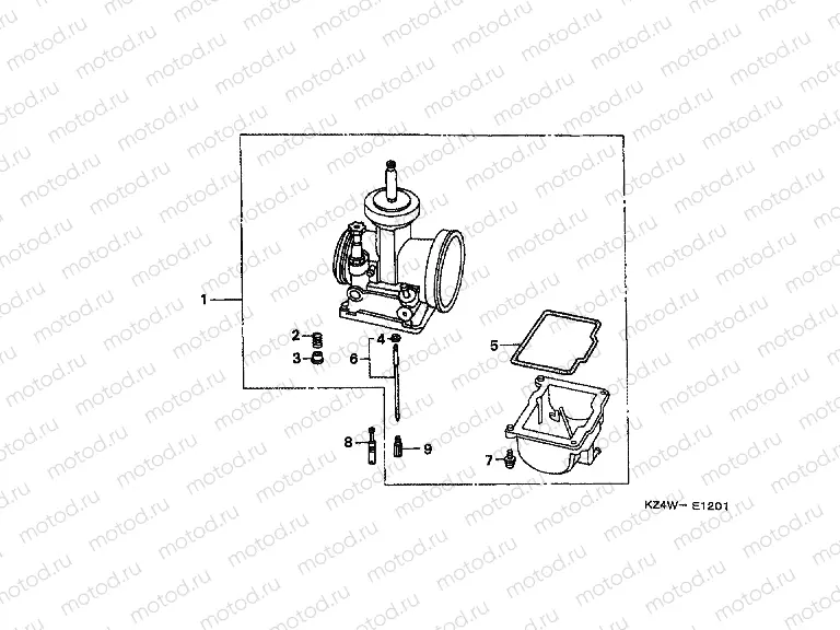 E-12-1 CARBURETOR OPTIONAL COMPLETE KIT