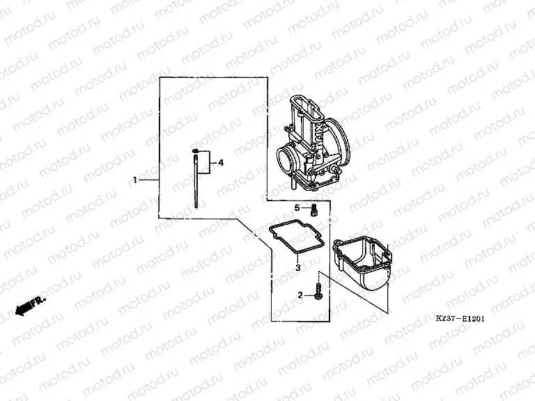 E-12-1 CARBURETOR OPTIONAL COMPLETE KIT (CR250R2,3)