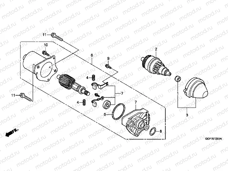E-12-1 STARTER ENGINE (MITSUBA)