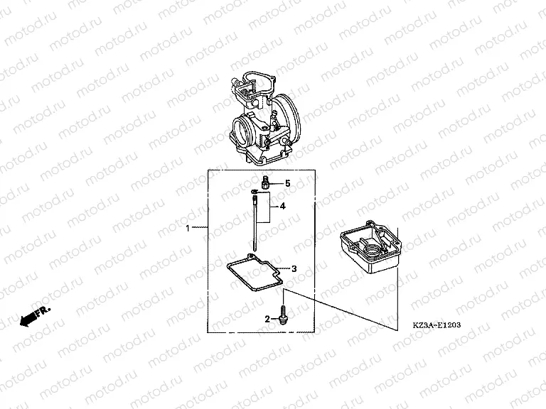 E-12-3 CARBURETOR O.P. KIT (CR125R4-7)