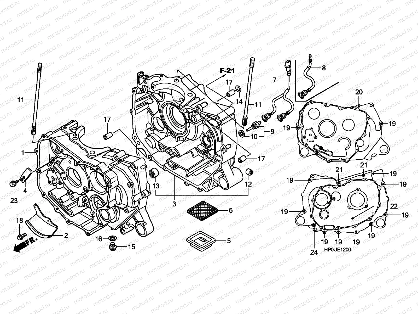 E-12 CRANKCASE