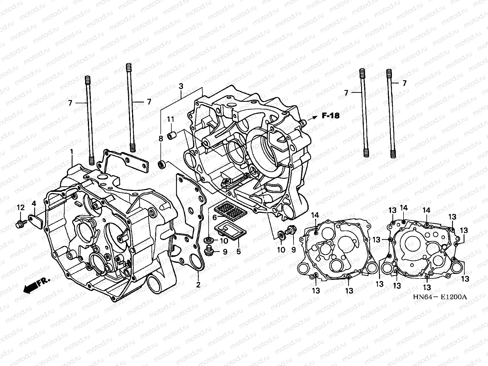 E-12 CRANKCASE