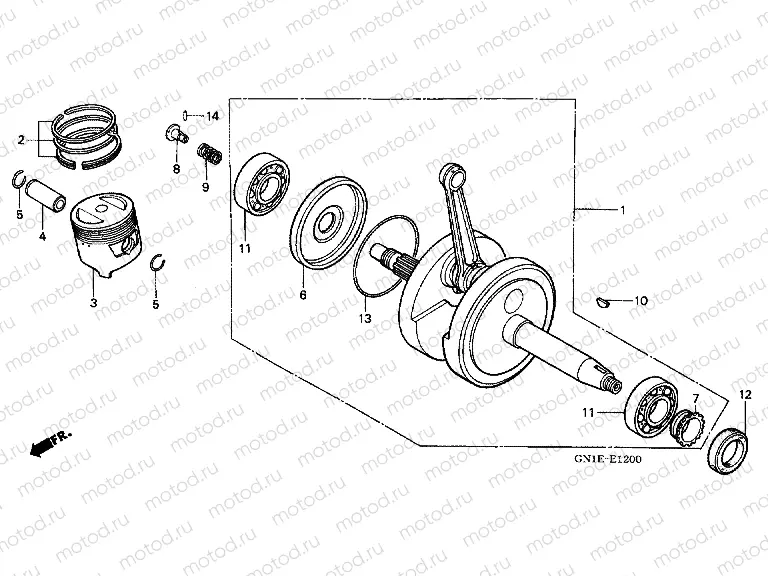 E-12 CRANKSHAFT
