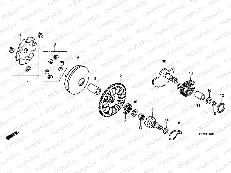 E-12 DRIVE FRONT / DRIVE SHAFT