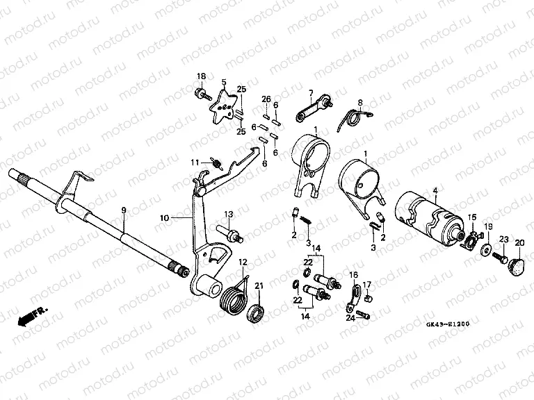 E-12 GEAR SHIFT (C50DF / G / DG / SN)