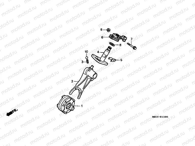 E-12 GEAR SWITCH FORK