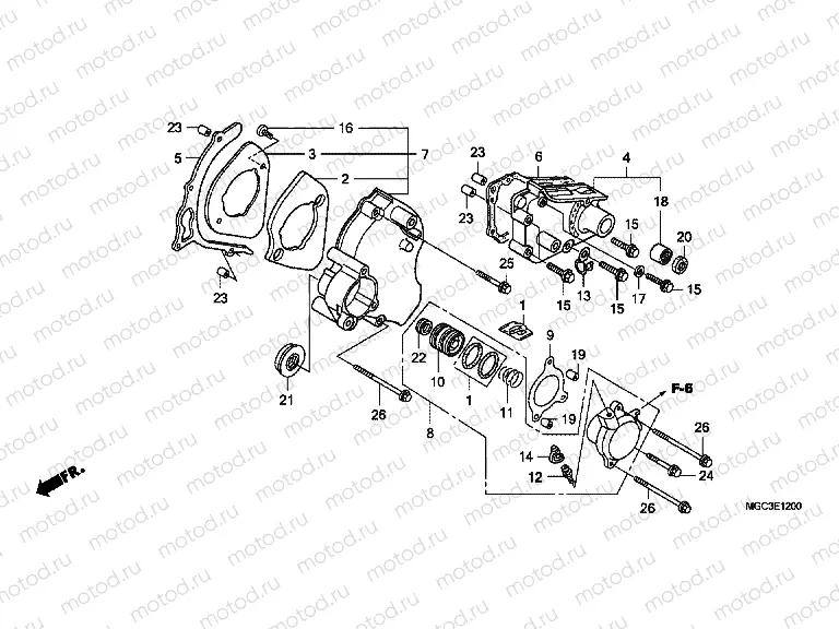 E-12 LEFT REAR COVER