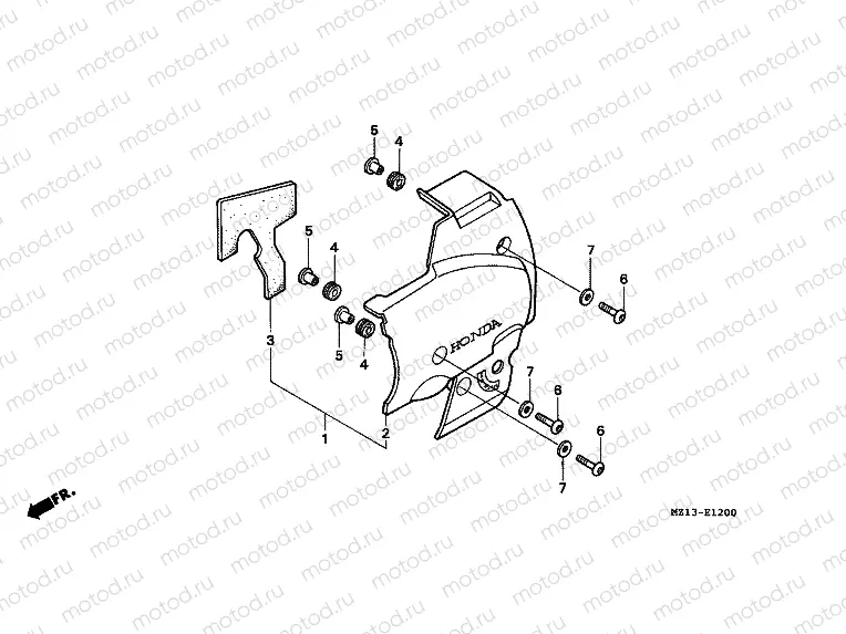 E-12 LEFT SIDE COVER