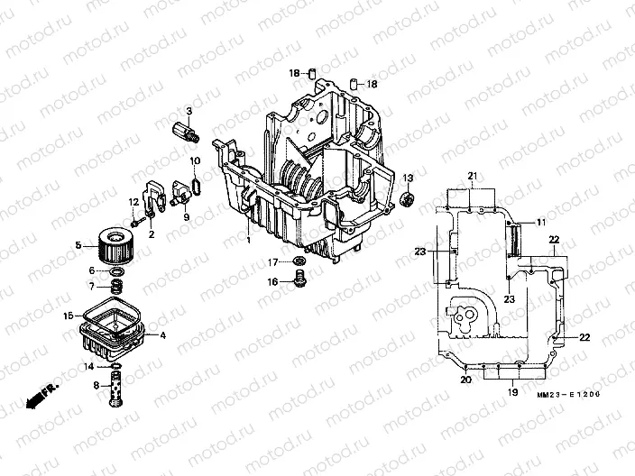 E-12 LOWER CRANKSHAFT