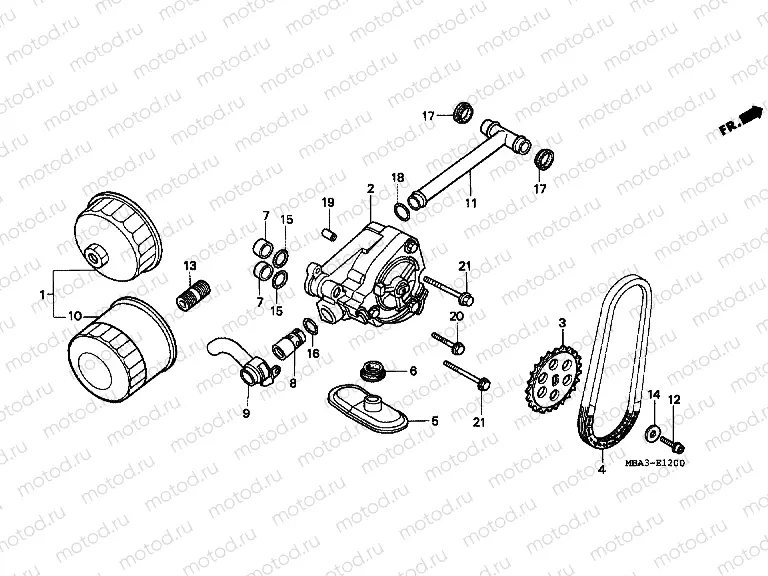 E-12 OIL FILTER / OIL PUMP