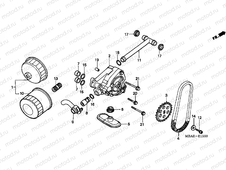 E-12 OIL FILTER / OIL PUMP