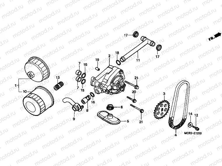 E-12 OIL FILTER / OIL PUMP