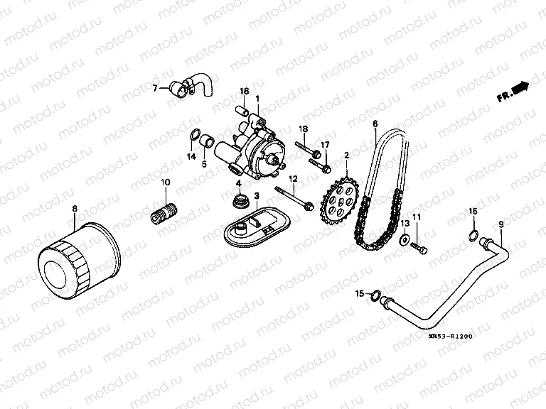 E-12 OIL FILTER / OIL PUMP