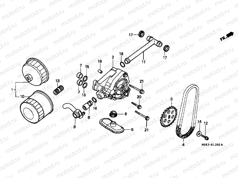 E-12 OIL FILTER / OIL PUMP