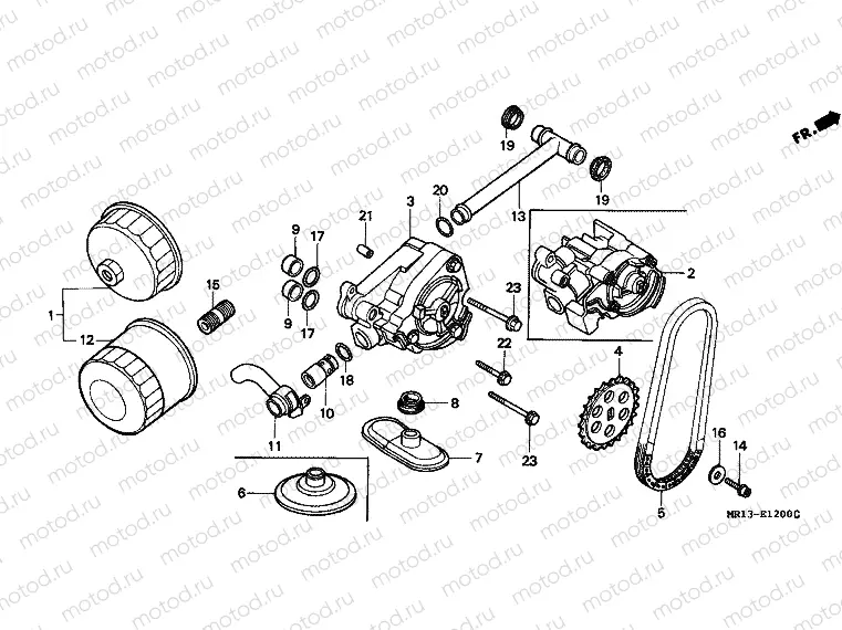 E-12 OIL FILTER / OIL PUMP