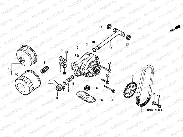 E-12 OIL FILTER / OIL PUMP