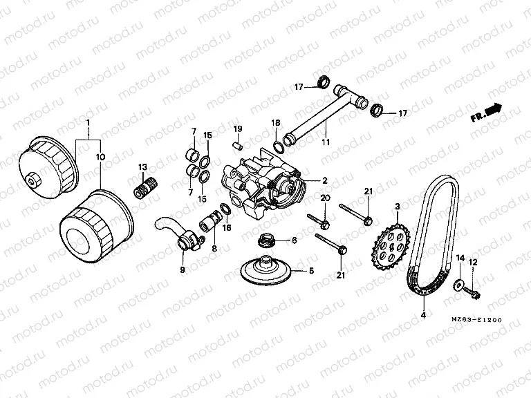 E-12 OIL FILTER / OIL PUMP