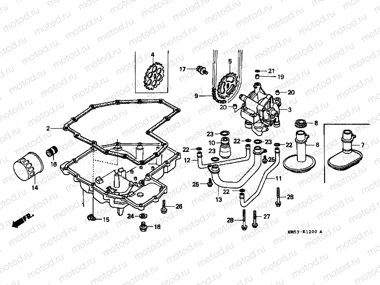 E-12 OIL FILTER / OIL TANK / OIL PUMP