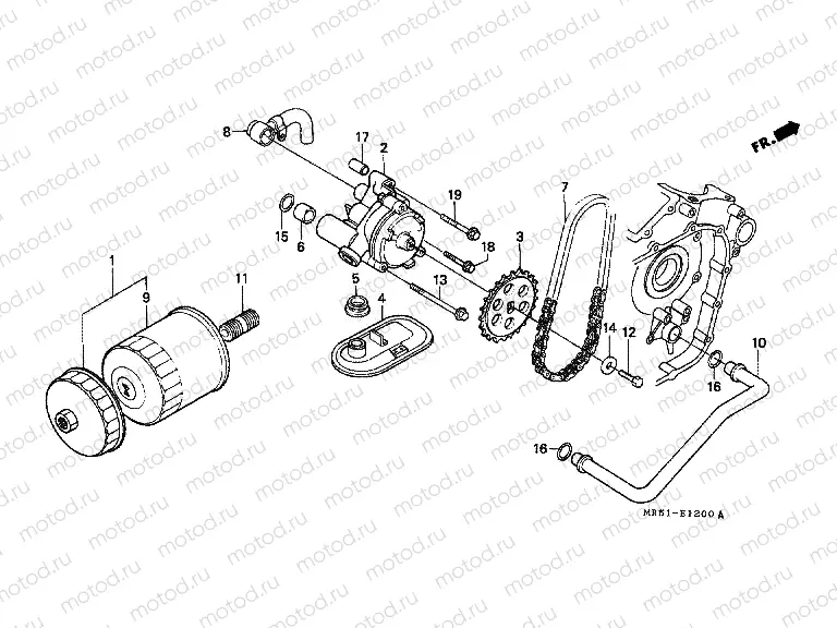 E-12 OIL FILTER/OIL PUMP