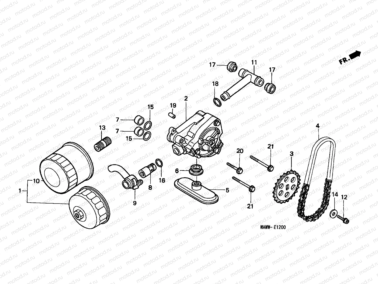 E-12 OIL FILTER/OIL PUMP
