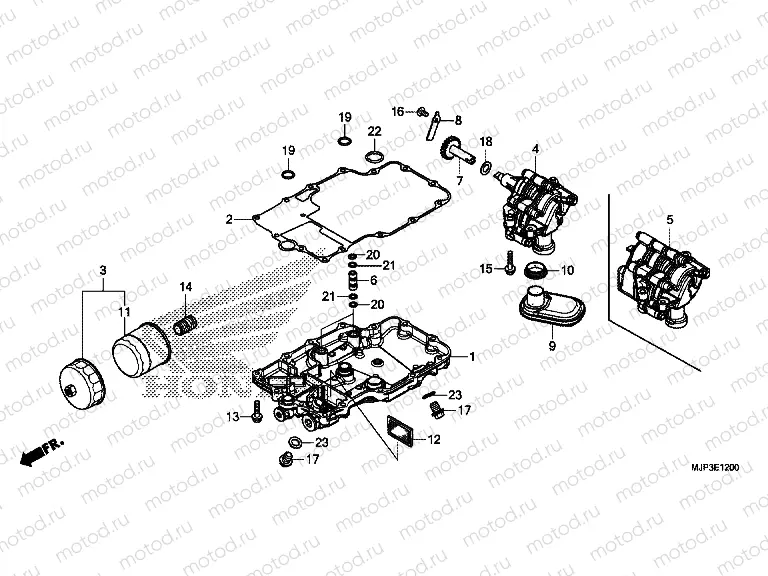 E-12 OIL PAN / OIL PUMP