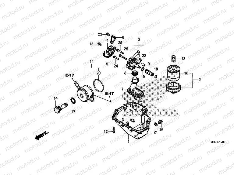 E-12 OIL PAN/OIL PUMP
