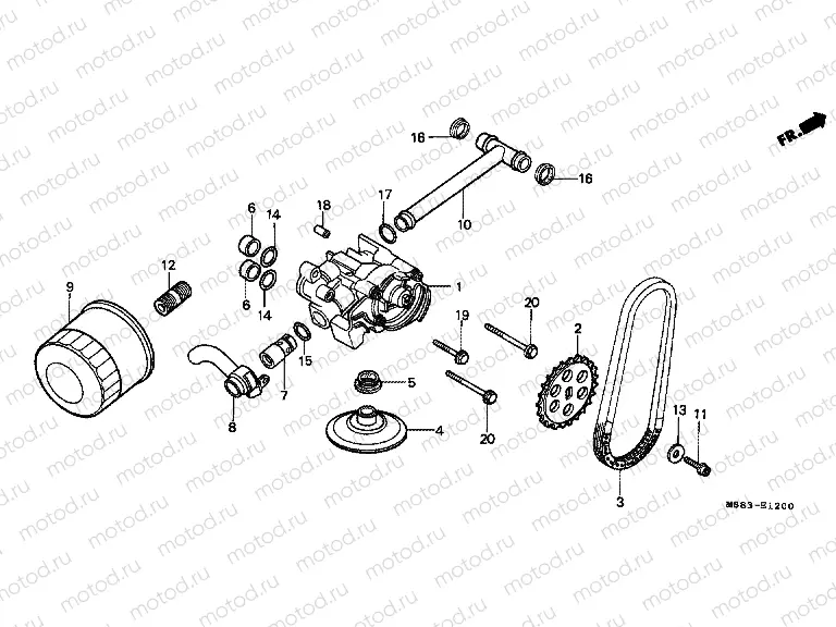 E-12 OIL PUMP / OIL FILTER