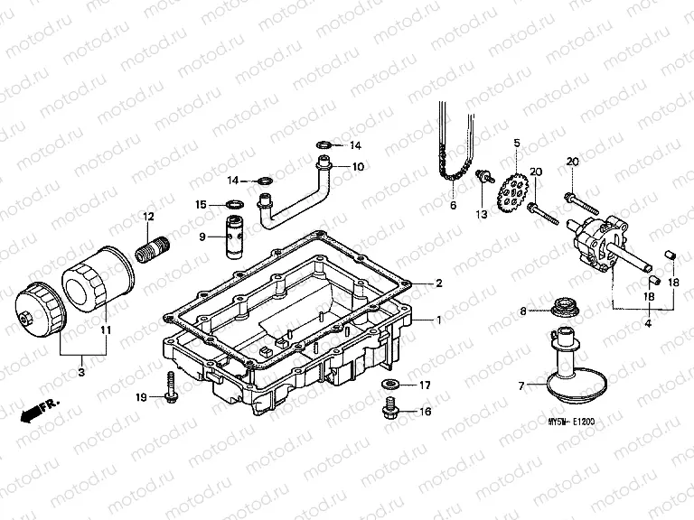 E-12 OIL PUMP / OIL TANK