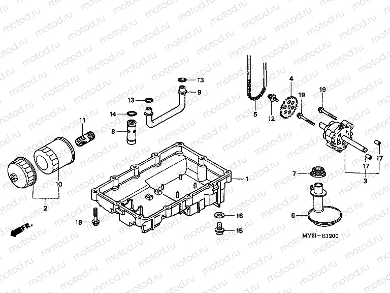 E-12 OIL PUMP / OIL TANK