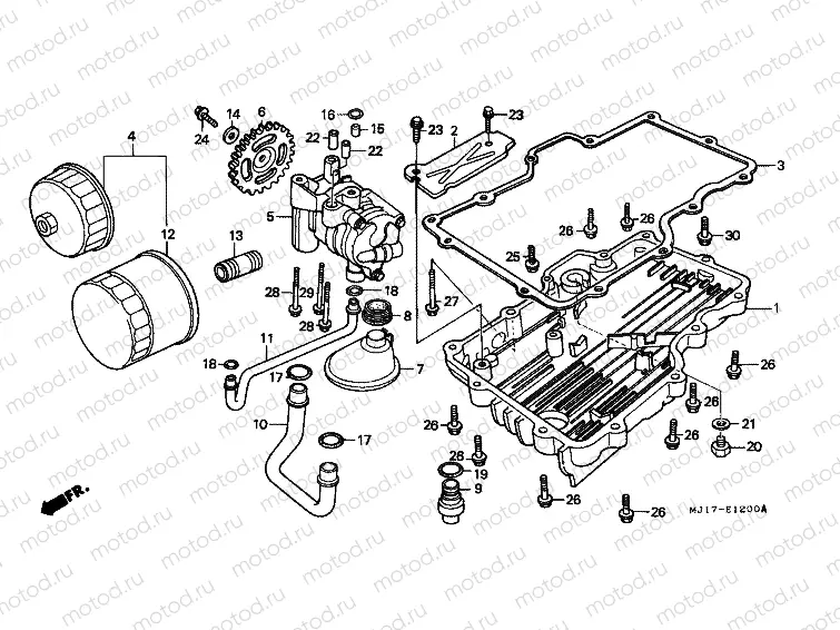 E-12 OIL TANK / OIL PUMP