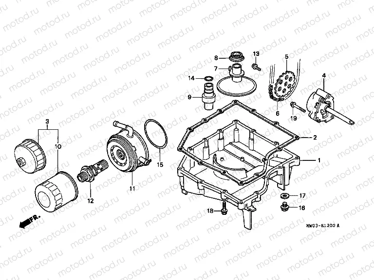 E-12 OIL TANK / OIL PUMP