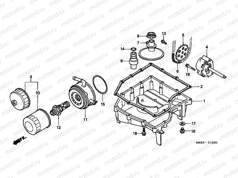 E-12 OIL TANK / OIL PUMP