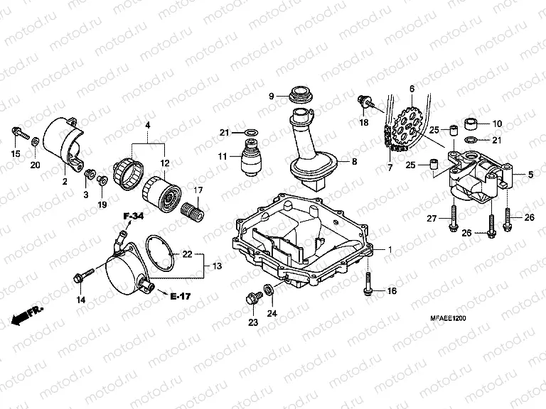 E-12 OIL TANK / OIL PUMP