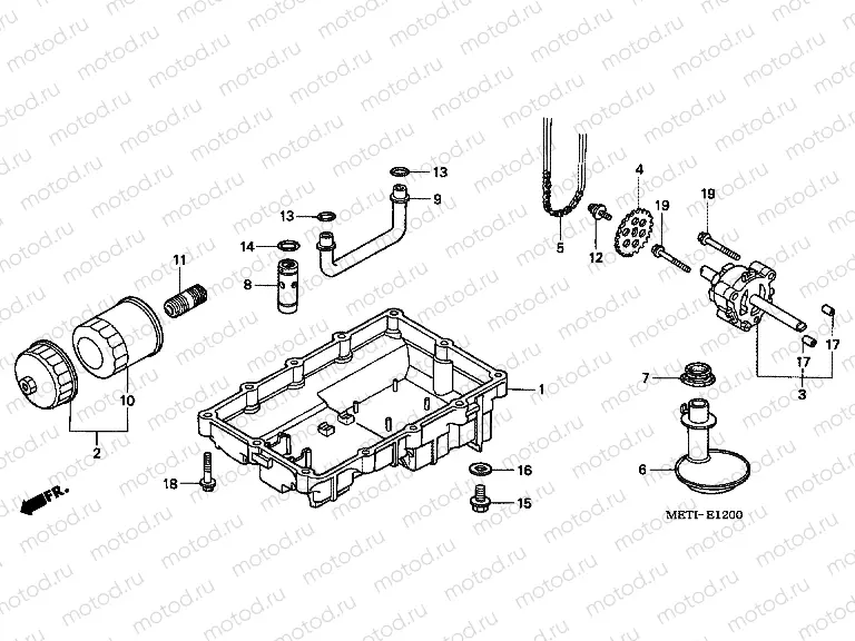 E-12 OIL TANK / OIL PUMP