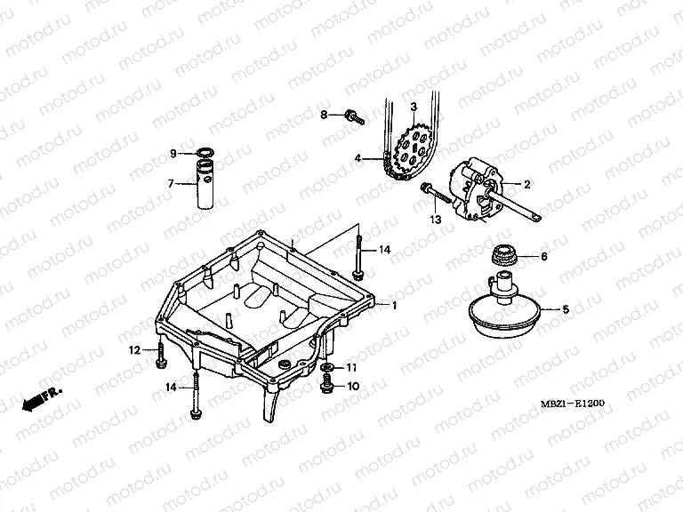 E-12 OIL TANK / OIL PUMP