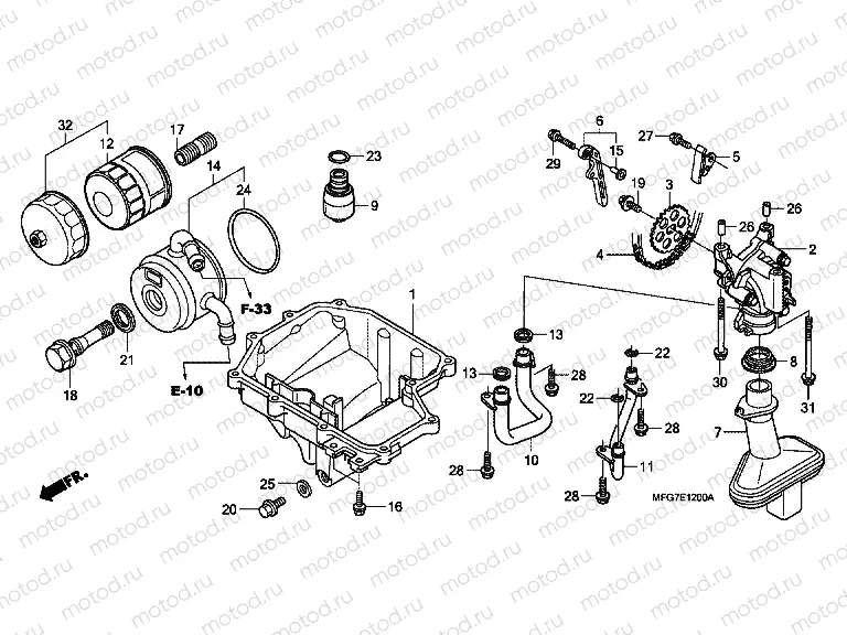 E-12 OIL TANK / OIL PUMP