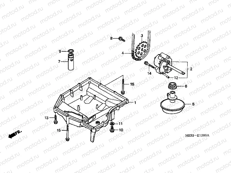 E-12 OIL TANK / OIL PUMP