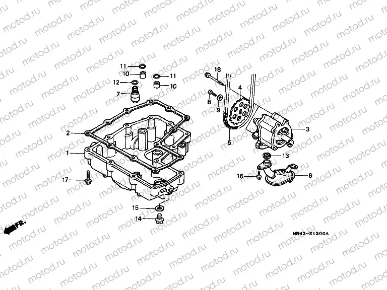 E-12 OIL TANK / OIL PUMP