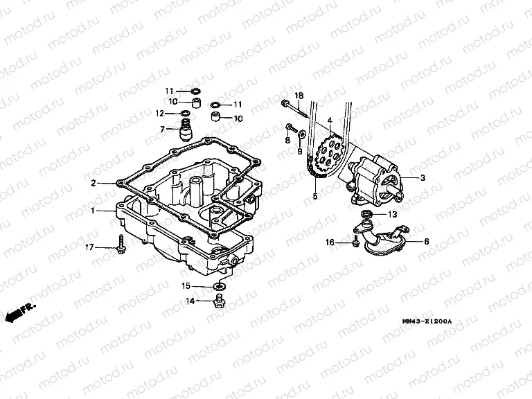 E-12 OIL TANK / OIL PUMP