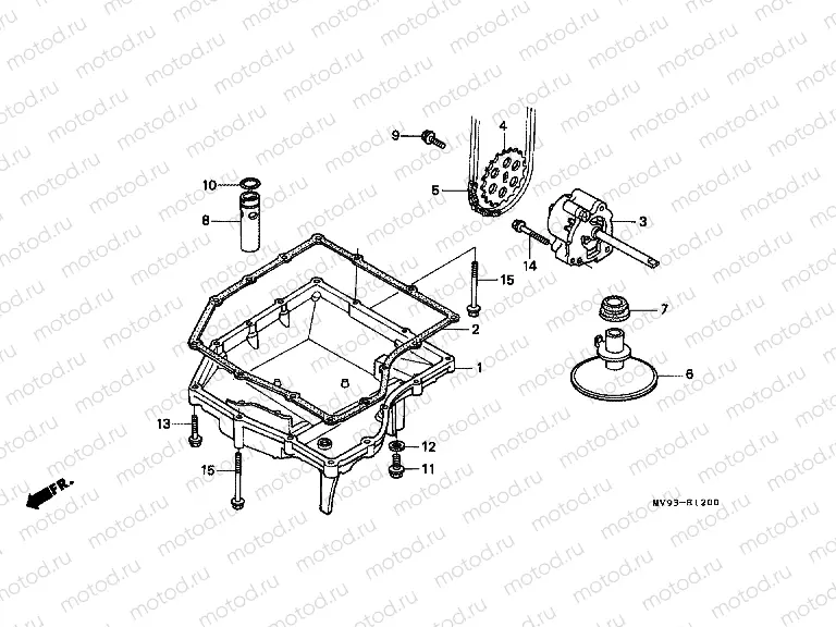 E-12 OIL TANK / OIL PUMP
