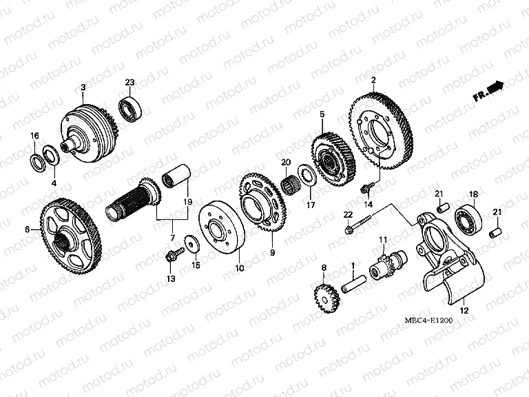 E-12 PRIMARY DRIVE GEAR