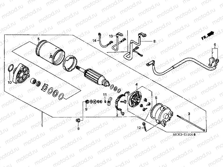 E-12 STARTER ENGINE