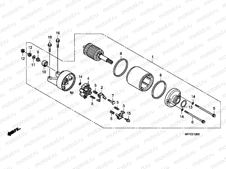 E-12 STARTER ENGINE