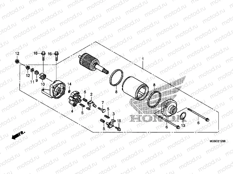 E-12 STARTER ENGINE